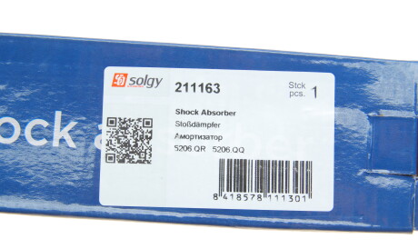 Фото 3 - Стійка амортизатору (амортизатор) Solgy 211163