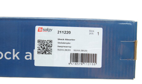 Фото 2 - Стійка амортизатору (амортизатор) Solgy 211220