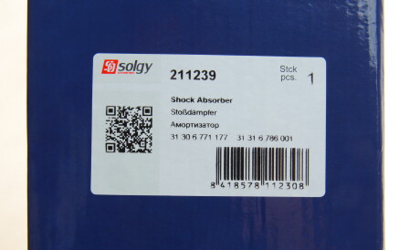 Фото 3 - Стійка амортизатору (амортизатор) Solgy 211239