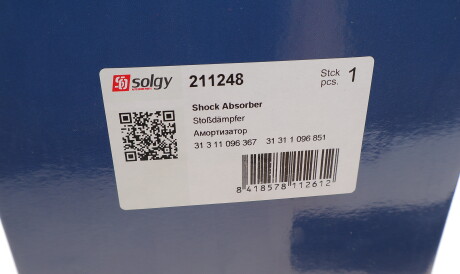 Фото 3 - Стійка амортизатору (амортизатор) Solgy 211248
