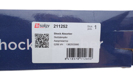 Фото 3 - Стійка амортизатору (амортизатор) Solgy 211252