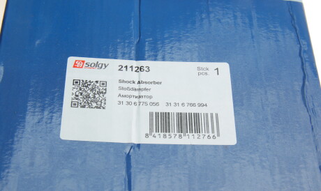 Фото 2 - Стійка амортизатору (амортизатор) Solgy 211263