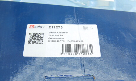 Фото 2 - Стійка амортизатору (амортизатор) Solgy 211273