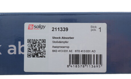 Фото 2 - Стойка амортизатору (амортизатор) Solgy 211339