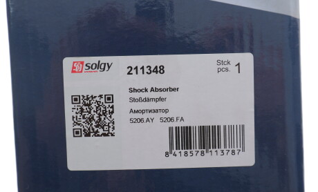 Фото 2 - Стійка амортизатору (амортизатор) Solgy 211348