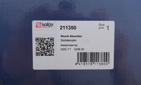 Фото 2 - Стойка амортизатору (амортизатор) Solgy 211350