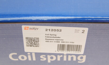 Фото 3 - Пружина підвіски Solgy 212052