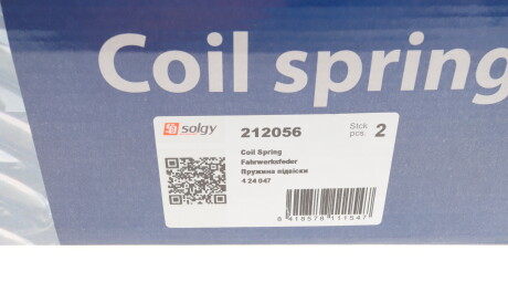 Фото 3 - Пружина підвіски Solgy 212056