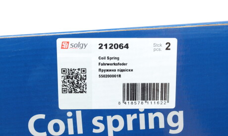 Фото 3 - Пружина підвіски Solgy 212064