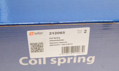 Фото 3 - Пружина підвіски Solgy 212065