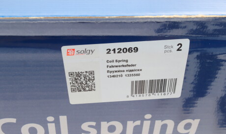 Фото 3 - Пружина підвіски Solgy 212069