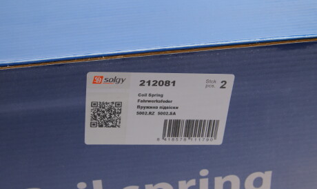 Фото 3 - Пружина підвіски Solgy 212081