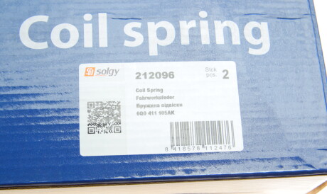 Фото 3 - Пружина підвіски Solgy 212096