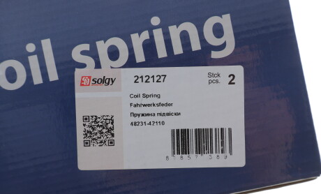 Фото 2 - Пружина підвіски Solgy 212127