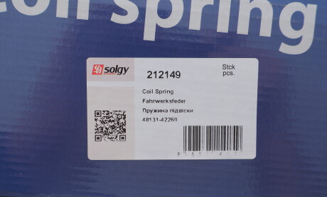 Фото 2 - Пружина підвіски Solgy 212149