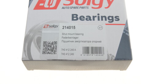 Фото 2 - Подшипник амортизатора Solgy 214015