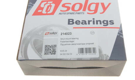 Фото 2 - Підшипник амортизатора Solgy 214023