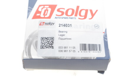 Фото 3 - Подшипник ступицы Solgy 214031