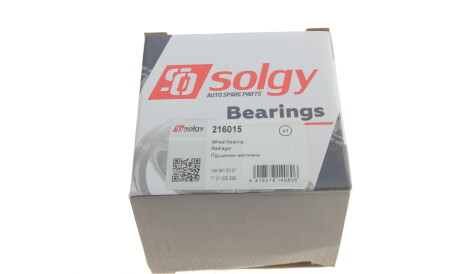 Фото 3 - Підшипник маточини Solgy 216015