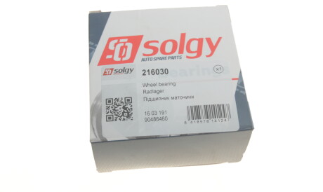 Фото 2 - Підшипник маточини Solgy 216030