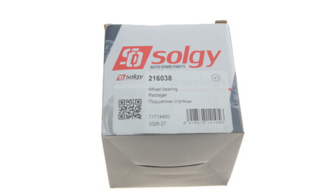 Фото 5 - Подшипник ступицы Solgy 216038