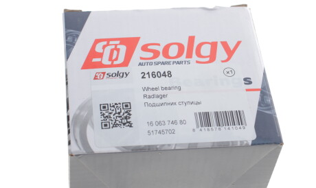 Фото 2 - Подшипник ступицы Solgy 216048