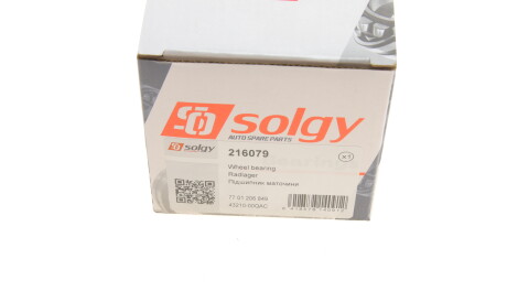 Фото 2 - Подшипник ступицы Solgy 216079