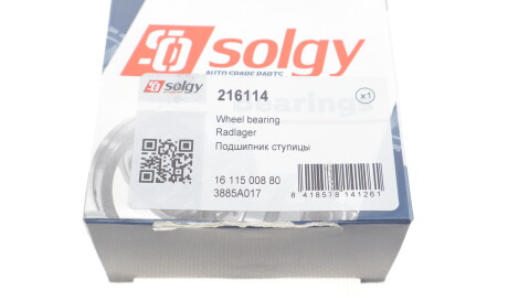 Фото 3 - Подшипник ступицы Solgy 216114