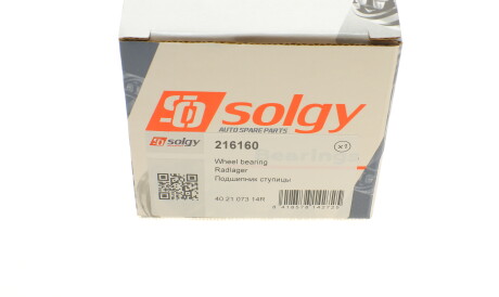 Фото 3 - Подшипник ступицы Solgy 216160