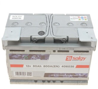 Фото 3 - Автомобільний акумулятор Solgy 406036
