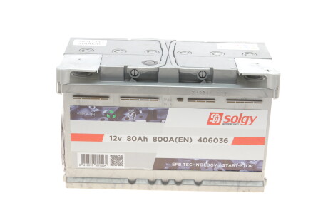 Фото 4 - Автомобільний акумулятор Solgy 406036