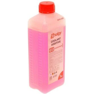 Антифриз-концентрат Antifreeze G12+ Concentrate -80°C красный, 1л - Solgy 503009