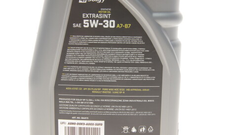 Фото 2 - Моторное масло Solgy 504015