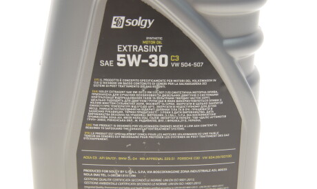 Фото 2 - Моторное масло 5W-40 Special G 5L Solgy 504025