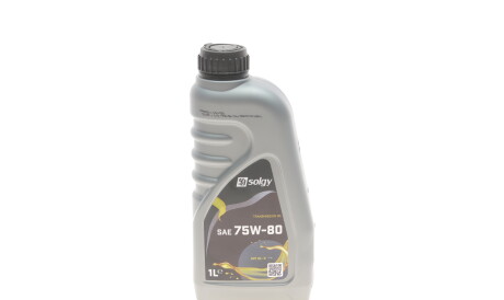 Олива 75W80 TRANSMISSION (1L) (API GL-4 /MB235.10/GM 1940182/FORD WSD M2C200-D) - Solgy 504035