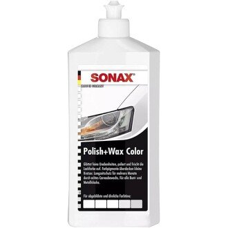 Цветной полироль для кузова Polish & Wax Color NanoPro, 500мл - SONAX 296000 (фото 1)