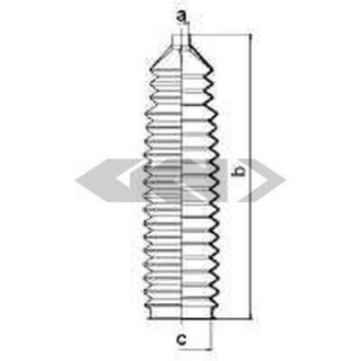 Гофрований кожух, механізм рульового керування - (4018A5, 406631, 4O18A5) SPIDAN 83600