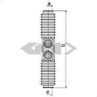 Чохол захисний Лів/Прав (довжина371мм 42мм/42мм) LADA 110, 111, 112, PRIORA, SAMARA 1.1-2.0 01.86-07.18 - SPIDAN 83604