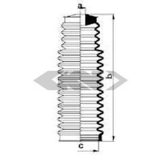 Гофрований кожух, механізм рульового керування - SPIDAN 83865
