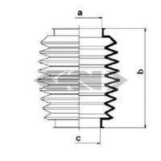 Чохол захисний Лів/Прав (довжина98мм 66мм/53мм) ALFA ROMEO 145, 146 1.4-2.0 10.94-10.01 - SPIDAN 83870