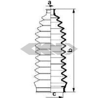 Пильник рульової рейки - SPIDAN 83909