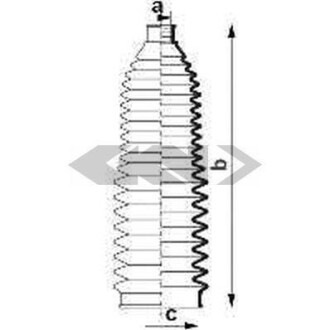 Пильник рульової рейки - SPIDAN 83921
