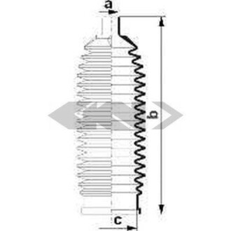 Пильник рульової рейки - ((48203AX600, 7701475840)) SPIDAN 84010