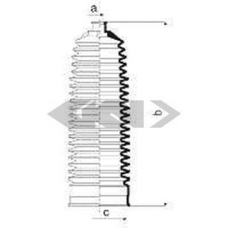 Пильник рульової рейки - ((7701206370)) SPIDAN 84040