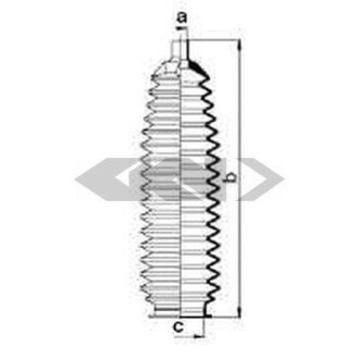 Гофрований кожух, механізм рульового керування - ((48203AV600, 48203BM400)) SPIDAN 84053