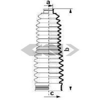 Пыльник, рулевое управление - (4553509030, 4553509020) SPIDAN 84080