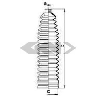Пильник рульової рейки - ((4553509040)) SPIDAN 84081