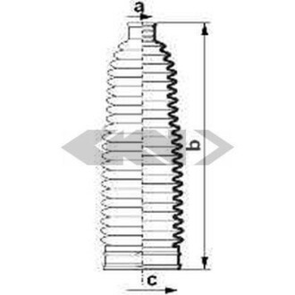 Пильник рульової рейки - SPIDAN 84084