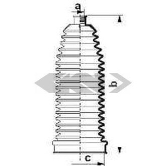 Пильник рульової рейки - ((32136751026)) SPIDAN 84093