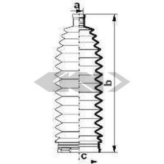 Пильник рульової рейки - ((7701474075)) SPIDAN 84094